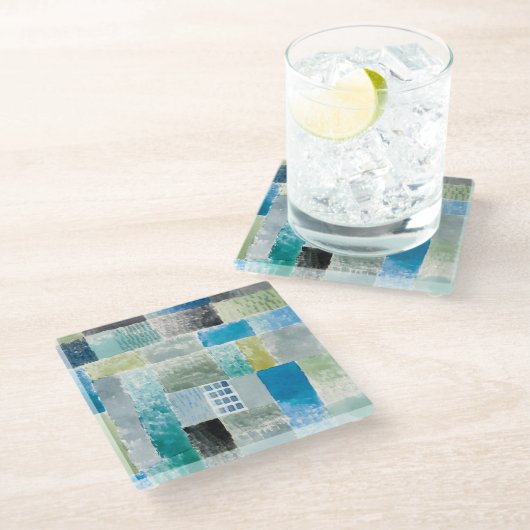 Dessous-de-verre En Verre Première maison dans un règlement - Paul Klee - (Incliné)