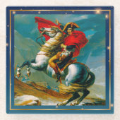 Dessous-de-verre En Verre Première version de Napoléon Crossing... (Devant)