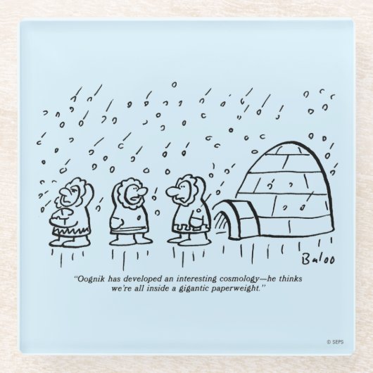 Dessous-de-verre En Verre Presse-papiers (Devant)