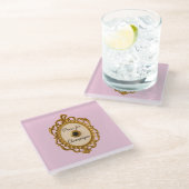 Dessous-de-verre En Verre Presse pour chariot à bar à champagne Veuve Coaste (Incliné)