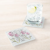 Dessous-de-verre En Verre Prière de Hail Mary (Incliné)