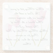 Dessous-de-verre En Verre Prière de Hail Mary (Dos)