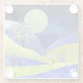 Dessous-de-verre En Verre Printemps (Dos)