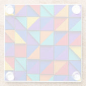 Dessous-de-verre En Verre Prism Tile (Dos)