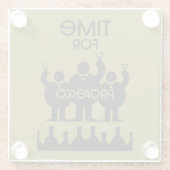 Dessous-de-verre En Verre Procurez-vous des boissons à vin (Dos)