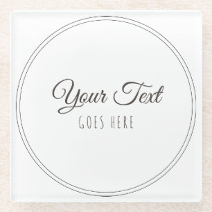 Dessous-de-verre En Verre Produit artisanal Vintage papier Kraft tendance si