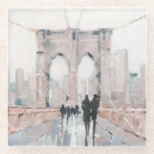 Dessous-de-verre En Verre Promenade matinale - New York