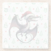 Dessous-de-verre En Verre Pterodactyle de Noël (Dos)