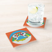 Dessous-de-verre En Verre Puffin Rocks (Incliné)