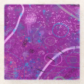 Dessous-de-verre En Verre Purple Abstract Dreamscape  (Devant)