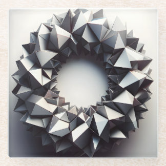 Dessous-de-verre En Verre pyramides ring