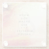 Dessous-de-verre En Verre Quand vous rêvez (Dos)