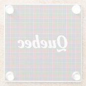 Dessous-de-verre En Verre Québec Tartan Plaid (Dos)