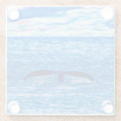 Dessous-de-verre En Verre Queue de baleines Océan bleu (Dos)