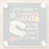 Dessous-de-verre En Verre Quilting (homonymie) (Dos)