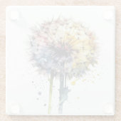 Dessous-de-verre En Verre Rainbow Dandelion (Dos)