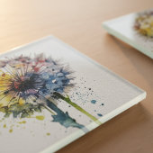Dessous-de-verre En Verre Rainbow Dandelion