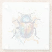 Dessous-de-verre En Verre Rainbow Scarab (Dos)