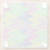 Dessous-de-verre En Verre Rainbow Zigzags (Dos)