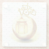 DESSOUS-DE-VERRE EN VERRE RAMADAN KAREEM (Dos)