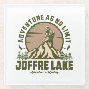 Dessous-de-verre En Verre Randonnée Rétro au lac Joffre