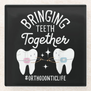 Dessous-de-verre En Verre Rapprocher les dents - Orthodontiste 