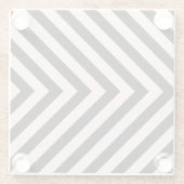 Dessous-de-verre En Verre Rayures de risque (Dos)