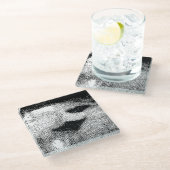 Dessous-de-verre En Verre rayures pixelisées (Incliné)