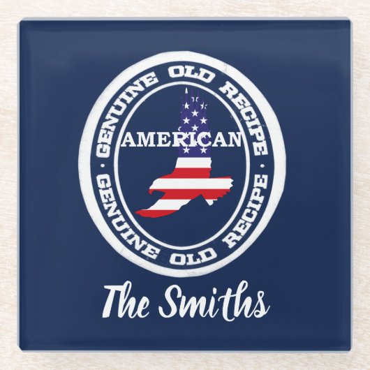 Dessous-de-verre En Verre Recette authentique américaine (Devant)