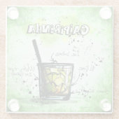 Dessous-de-verre En Verre Recette de boisson Caipirinha (Dos)