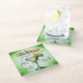 Dessous-de-verre En Verre Recette de boisson Kamikaze (Incliné)