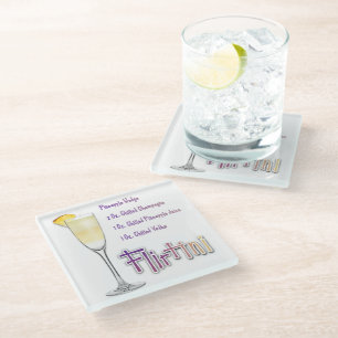 Dessous-de-verre En Verre Recette de cocktail Flirtini Pineapple Mimosa Art