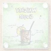 Dessous-de-verre En Verre Recette Whiskey Sour Drink (Dos)