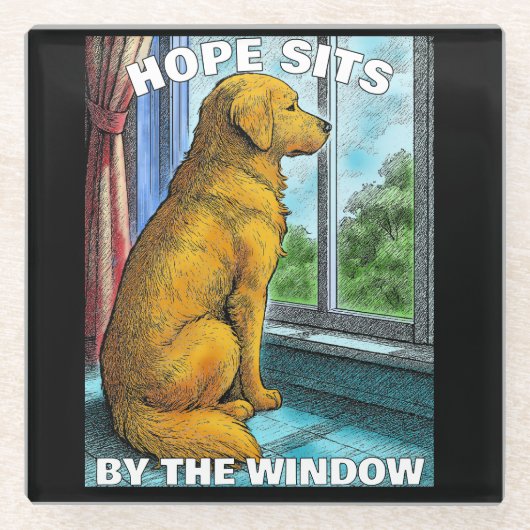 Dessous-de-verre En Verre récupérateur doré (Devant)