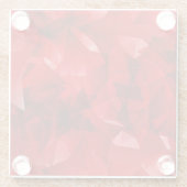 Dessous-de-verre En Verre Red Abstract Geometric Design-51083 (Dos)