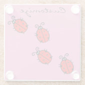 Dessous-de-verre En Verre Red Ladybugs Crawling Thunder_Cove (Dos)