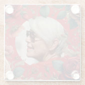 Dessous-de-verre En Verre Red Roses PHOTO Memorial Keepsaké Sentimental (Dos)