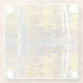 Dessous-de-verre En Verre Réflexion d'automne (Dos)