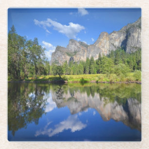 Dessous-de-verre En Verre Réflexion de Yosemite