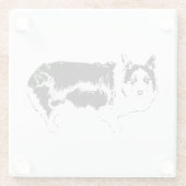 Dessous-de-verre En Verre Regardez qui regarde (Dos)