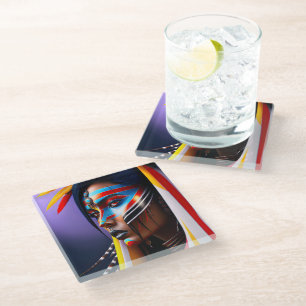 Dessous-de-verre En Verre Reine tribale