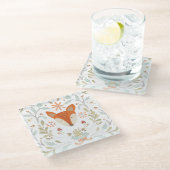 Dessous-de-verre En Verre Renard des bois (Incliné)