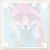 Dessous-de-verre En Verre Renard rouge (Dos)