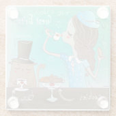 Dessous-de-verre En Verre Repas anglais (Dos)