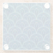 Dessous-de-verre En Verre Repeating geometric Art Deco pattern (Dos)