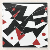 Dessous-de-verre En Verre Repérer les balles rouges (Devant)