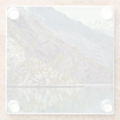 Dessous-de-verre En Verre Représentation de ses rayures (Dos)