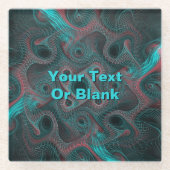 Dessous-de-verre En Verre Réseau neuronal (Devant)