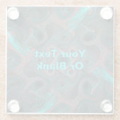 Dessous-de-verre En Verre Réseau neuronal (Dos)