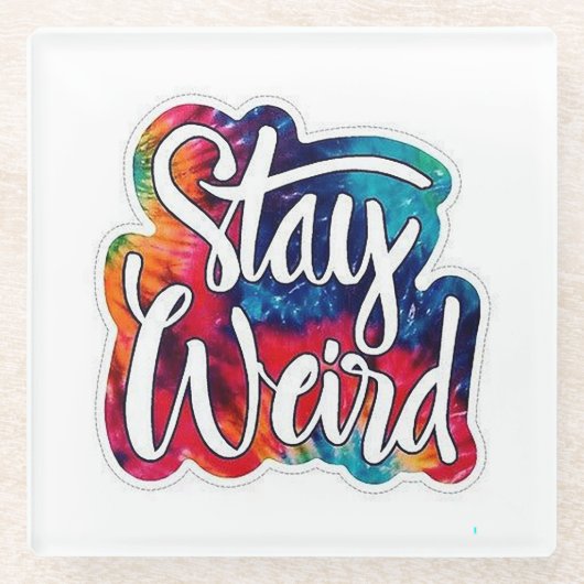 Dessous-de-verre En Verre Reste bizarre (Devant)